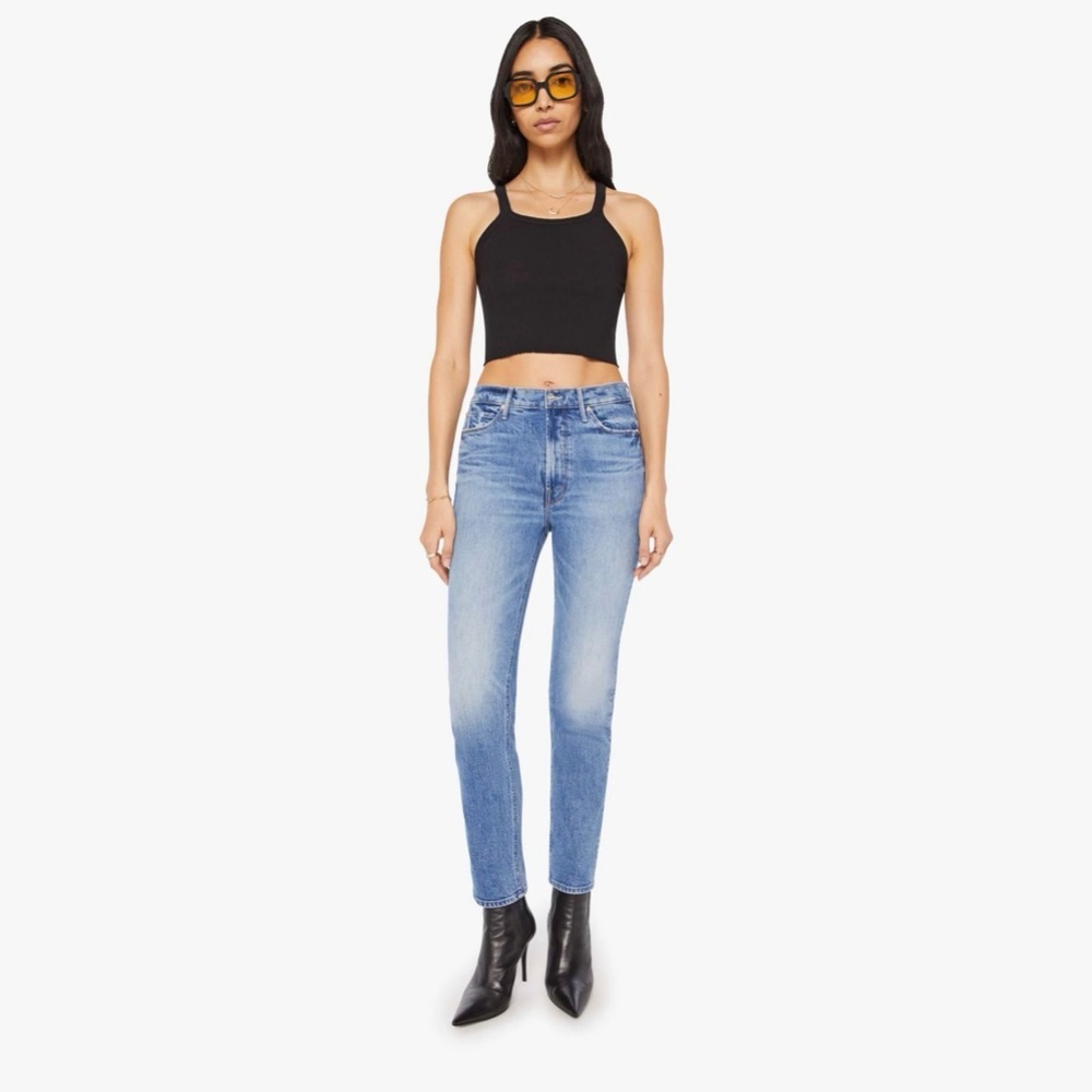 MOTHER The Dazzler Mid Rise Ankle Straight Jeans Size 26
